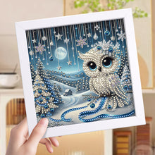 Load image into Gallery viewer, Diamond Painting - Partial Special Shaped - Owl (18*18CM)