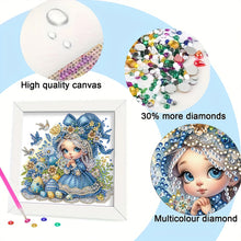 Load image into Gallery viewer, Diamond Painting - Partial Special Shaped - Girl (18*18CM)