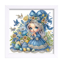 Load image into Gallery viewer, Diamond Painting - Partial Special Shaped - Girl (18*18CM)