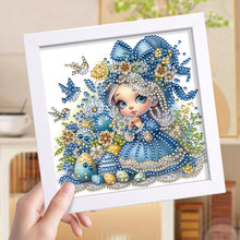 Load image into Gallery viewer, Diamond Painting - Partial Special Shaped - Girl (18*18CM)