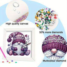 Load image into Gallery viewer, Diamond Painting - Partial Special Shaped - Sweater Gnome (18*18CM)