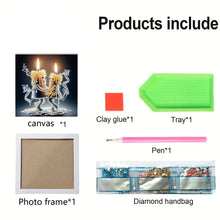 Load image into Gallery viewer, Diamond Painting - Partial Special Shaped - Anthropomorphic Candle (18*18CM)