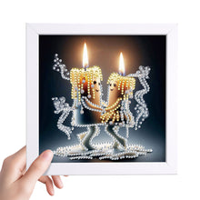 Load image into Gallery viewer, Diamond Painting - Partial Special Shaped - Anthropomorphic Candle (18*18CM)