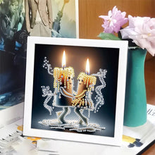 Load image into Gallery viewer, Diamond Painting - Partial Special Shaped - Anthropomorphic Candle (18*18CM)