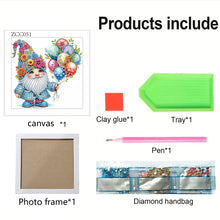 Load image into Gallery viewer, Diamond Painting - Partial Special Shaped - Balloon Gnome (18*18CM)