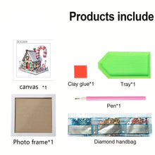 Load image into Gallery viewer, Diamond Painting - Partial Special Shaped - Christmas Candy House (18*18CM)