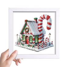 Load image into Gallery viewer, Diamond Painting - Partial Special Shaped - Christmas Candy House (18*18CM)