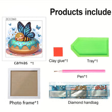 Load image into Gallery viewer, Diamond Painting - Partial Special Shaped - Butterfly Bee (18*18CM)