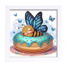 Load image into Gallery viewer, Diamond Painting - Partial Special Shaped - Butterfly Bee (18*18CM)