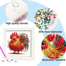 Load image into Gallery viewer, Diamond Painting - Partial Special Shaped - Little Rooster (18*18CM)