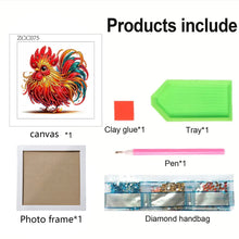 Load image into Gallery viewer, Diamond Painting - Partial Special Shaped - Little Rooster (18*18CM)