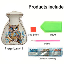 Load image into Gallery viewer, Acrylic Wooden Cat DIY Money Storage Box Diamond Art Decors for Adults Beginners