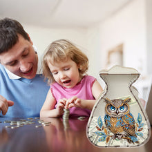 Load image into Gallery viewer, Acrylic Wooden Cat DIY Money Storage Box Diamond Art Decors for Adults Beginners