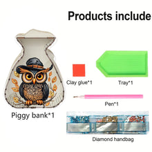 Load image into Gallery viewer, Acrylic Wooden Cat DIY Money Storage Box Diamond Art Decors for Adults Beginners