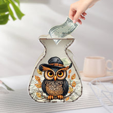 Load image into Gallery viewer, Acrylic Wooden Cat DIY Money Storage Box Diamond Art Decors for Adults Beginners