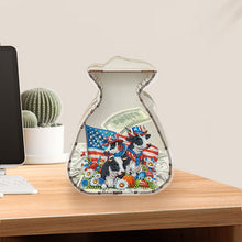 Load image into Gallery viewer, Acrylic Wooden Cat DIY Money Storage Box Diamond Art Decors for Adults Beginners