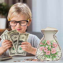 Load image into Gallery viewer, Acrylic Wooden Cat DIY Money Storage Box Diamond Art Decors for Adults Beginners