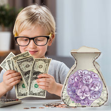 Load image into Gallery viewer, Acrylic Wooden Cat DIY Money Storage Box Diamond Art Decors for Adults Beginners