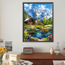 Load image into Gallery viewer, Diamond Painting - Full Round - Landscape House (40*50CM)