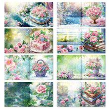 Load image into Gallery viewer, 8pcs Diamond Painting Greeting Cards Handmade Diamond Art Cards for Adults (D)