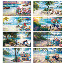 Load image into Gallery viewer, 8pcs Diamond Painting Greeting Cards Handmade Diamond Art Cards for Adults (I)