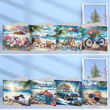 Load image into Gallery viewer, 8pcs Diamond Painting Greeting Cards Handmade Diamond Art Cards for Adults (I)