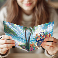 Load image into Gallery viewer, 8pcs Diamond Painting Greeting Cards Handmade Diamond Art Cards for Adults (I)