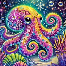 Load image into Gallery viewer, Diamond Painting - Partial Special Shaped - Octopus (30*30CM)