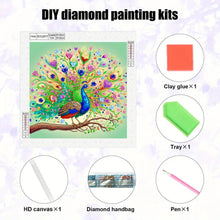 Load image into Gallery viewer, Diamond Painting - Partial Special Shaped - Peacock (30*30CM)