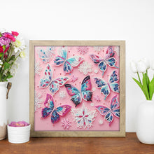 Load image into Gallery viewer, Diamond Painting - Partial Special Shaped - Butterfly (30*30CM)