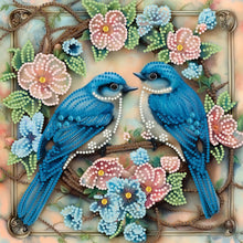 Load image into Gallery viewer, Diamond Painting - Partial Special Shaped - Blue Bird (30*30CM)