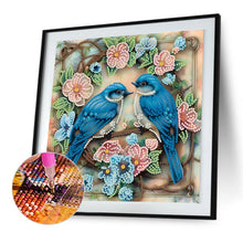 Load image into Gallery viewer, Diamond Painting - Partial Special Shaped - Blue Bird (30*30CM)