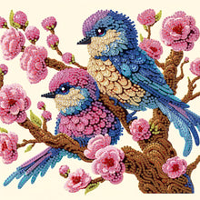 Load image into Gallery viewer, Diamond Painting - Partial Special Shaped - Blue Bird (30*30CM)