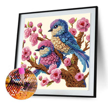 Load image into Gallery viewer, Diamond Painting - Partial Special Shaped - Blue Bird (30*30CM)