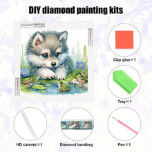 Load image into Gallery viewer, Diamond Painting - Partial Special Shaped - Little Wolf (30*30CM)