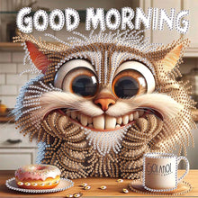 Load image into Gallery viewer, Diamond Painting - Partial Special Shaped - Funny Cat (30*30CM)