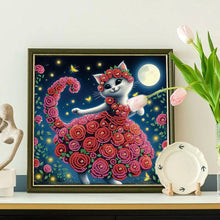 Load image into Gallery viewer, Diamond Painting - Partial Special Shaped - Funny Cat (30*30CM)