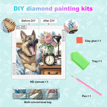 Load image into Gallery viewer, Diamond Painting - Partial Special Shaped - Funny Dog (30*30CM)