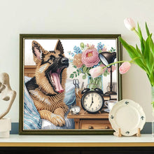 Load image into Gallery viewer, Diamond Painting - Partial Special Shaped - Funny Dog (30*30CM)