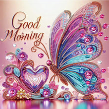 Load image into Gallery viewer, Diamond Painting - Partial Special Shaped - Flowers And Butterflies (30*30CM)