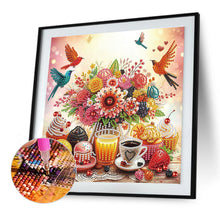 Load image into Gallery viewer, Diamond Painting - Partial Special Shaped - Flowers And Butterflies (30*30CM)