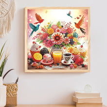 Load image into Gallery viewer, Diamond Painting - Partial Special Shaped - Flowers And Butterflies (30*30CM)