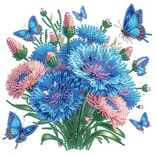 Load image into Gallery viewer, Diamond Painting - Partial Special Shaped - Flowers And Butterflies (30*30CM)