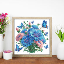 Load image into Gallery viewer, Diamond Painting - Partial Special Shaped - Flowers And Butterflies (30*30CM)