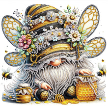 Load image into Gallery viewer, Diamond Painting - Partial Special Shaped - Bee Gnome (30*30CM)