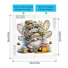 Load image into Gallery viewer, Diamond Painting - Partial Special Shaped - Bee Gnome (30*30CM)