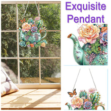 Load image into Gallery viewer, Succulents Cacti 2D Flat DIY Diamond Art Pendant Window Hanging Art for Home