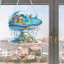 Load image into Gallery viewer, Seaside Mushroom 2D Flat DIY Diamond Art Pendant Window Hanging Art for Home