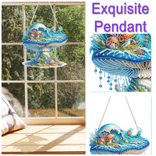 Load image into Gallery viewer, Seaside Mushroom 2D Flat DIY Diamond Art Pendant Window Hanging Art for Home