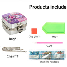 Load image into Gallery viewer, DIY Diamond Painting Small Shoulder Bag Portable Cosmetic Pouch Envelope Clutch